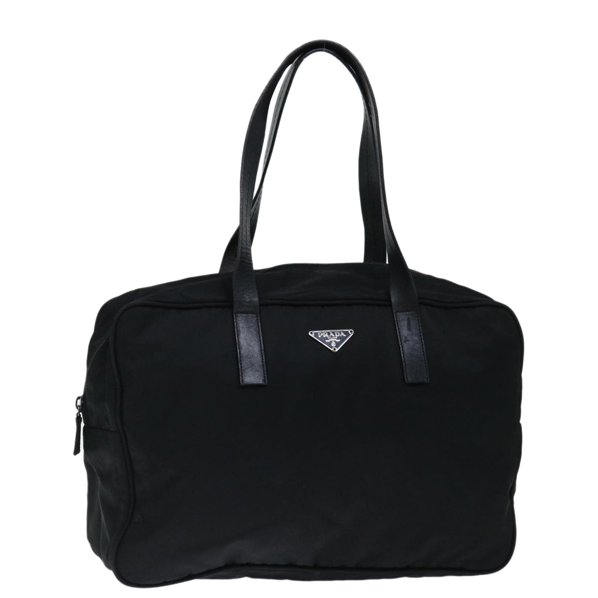 PRADA Hand Bag Nylon Black yk11683