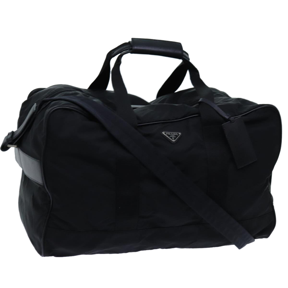 PRADA Boston Bag Nylon 2way Black yk11845