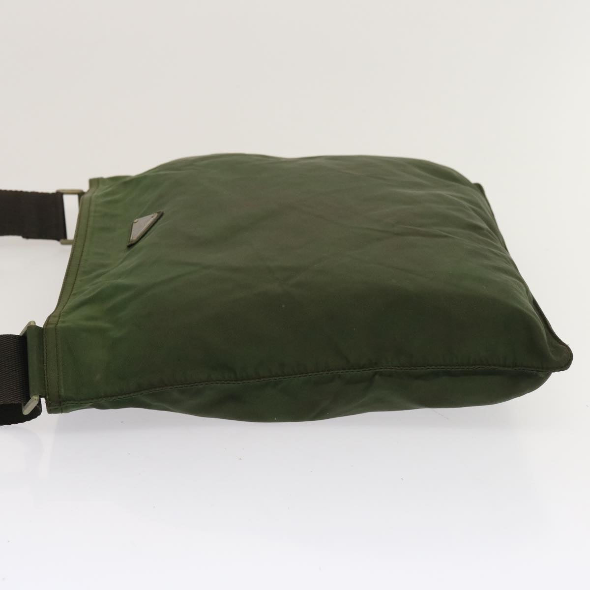 PRADA Shoulder Bag Nylon Khaki yk11919