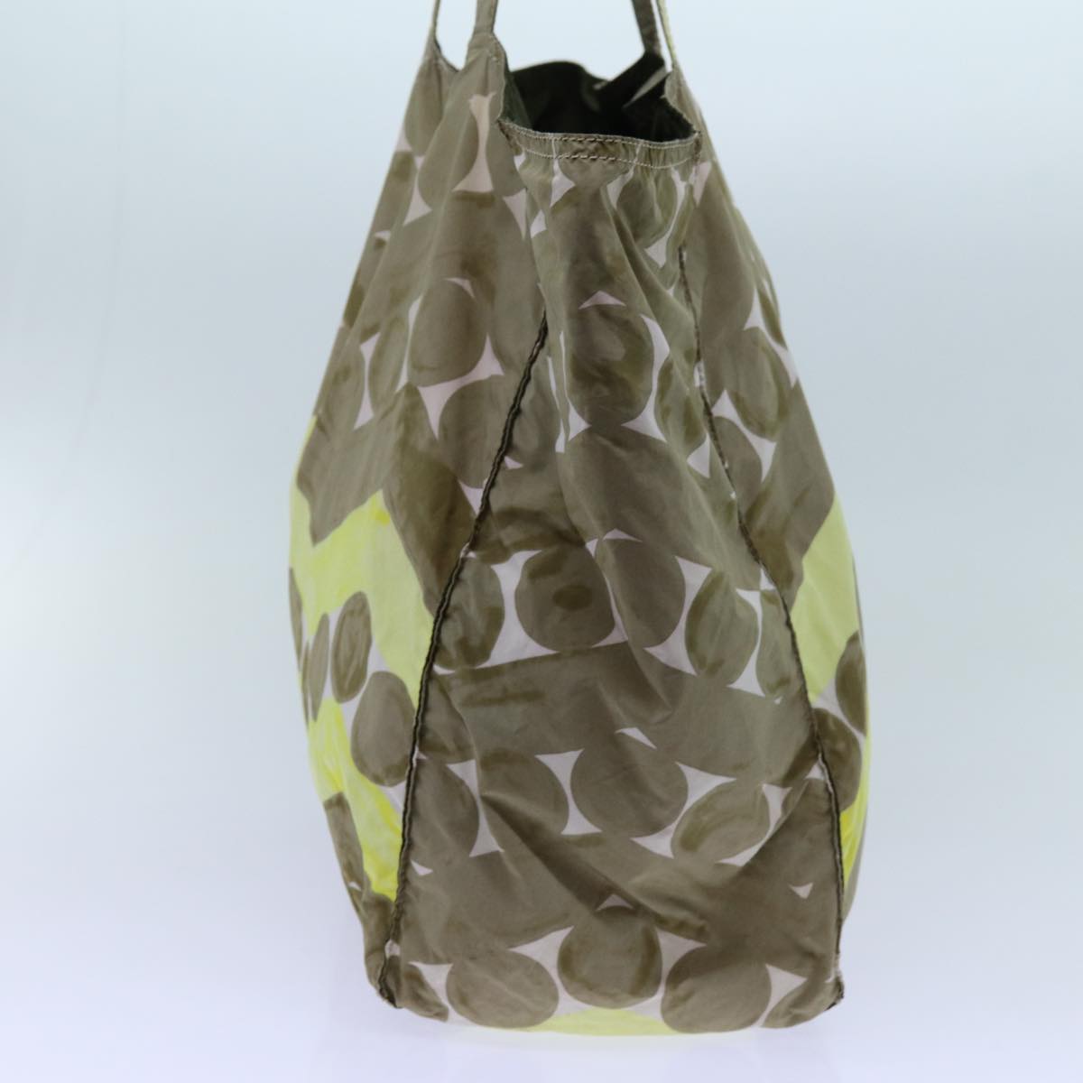 PRADA Tote Bag Nylon Beige yk11926