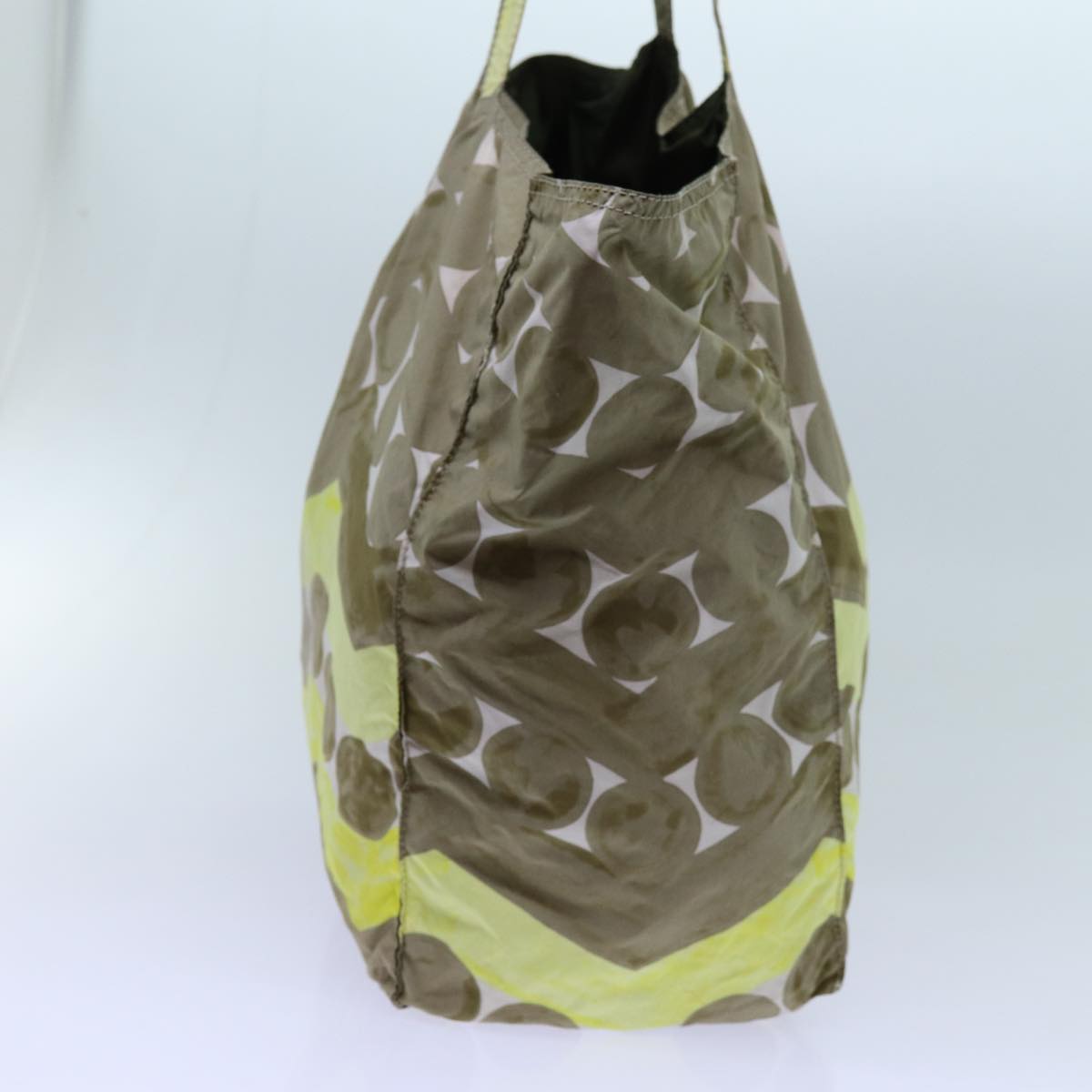 PRADA Tote Bag Nylon Beige yk11926