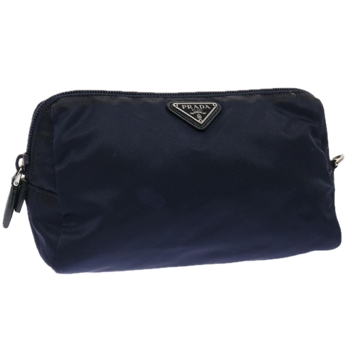 PRADA Pouch Nylon Navy yk11928