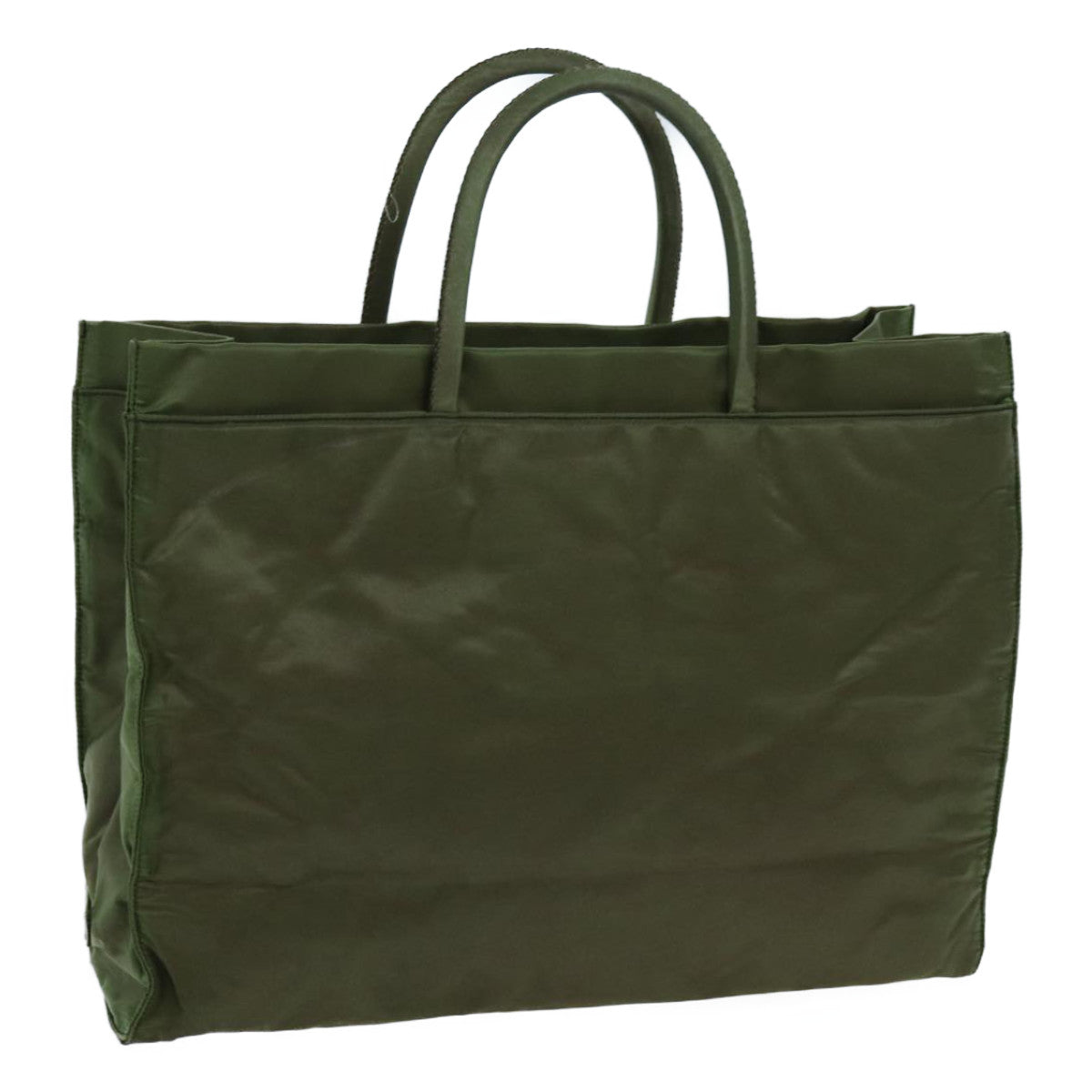 PRADA Hand Bag Nylon Khaki yk11941