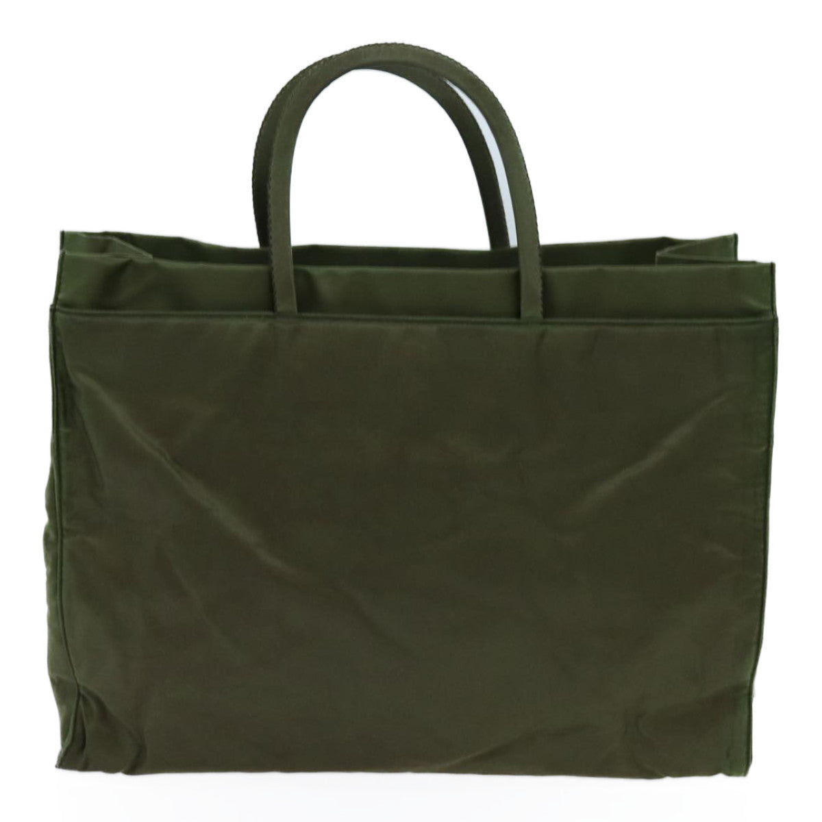PRADA Hand Bag Nylon Khaki yk11941