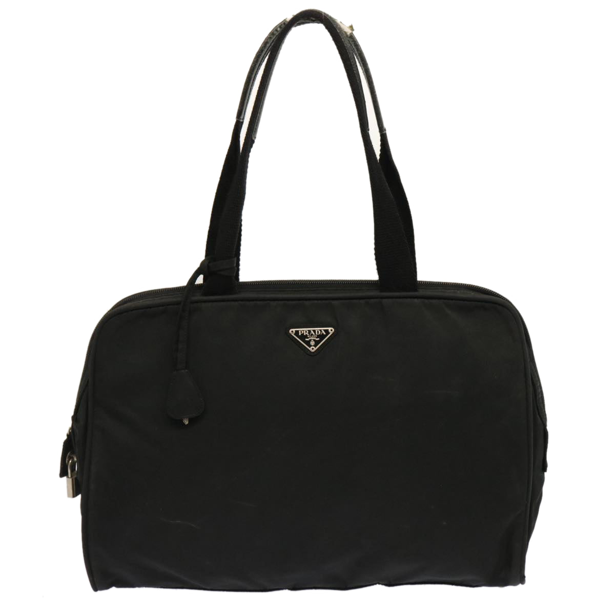 PRADA Hand Bag Nylon Black yk11943