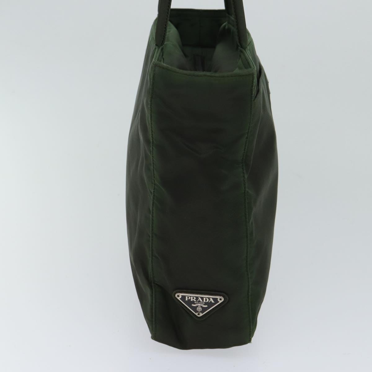 PRADA Hand Bag Nylon Khaki yk11954