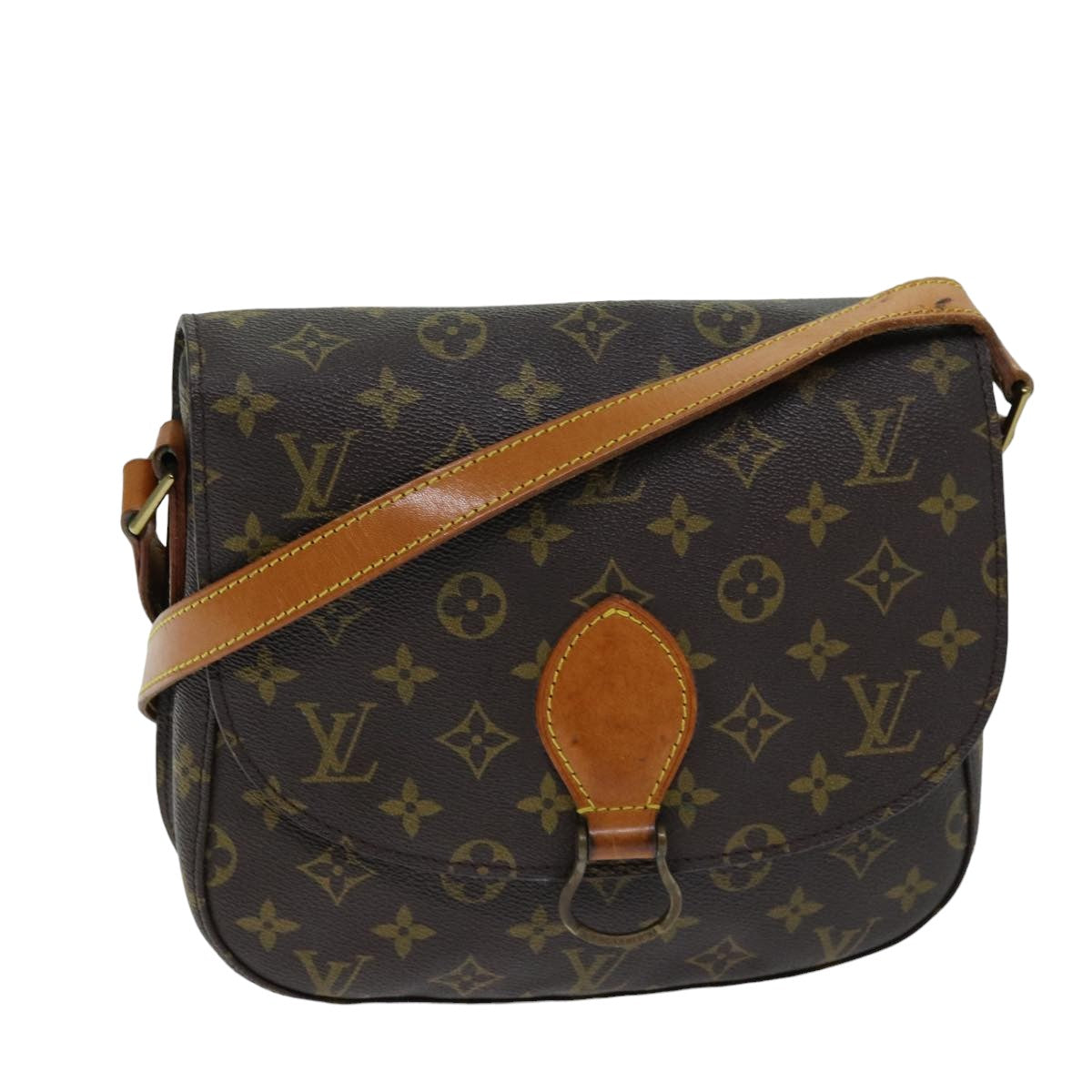 LOUIS VUITTON Monogram Saint Cloud GM Shoulder Bag M51242 LV yk12705