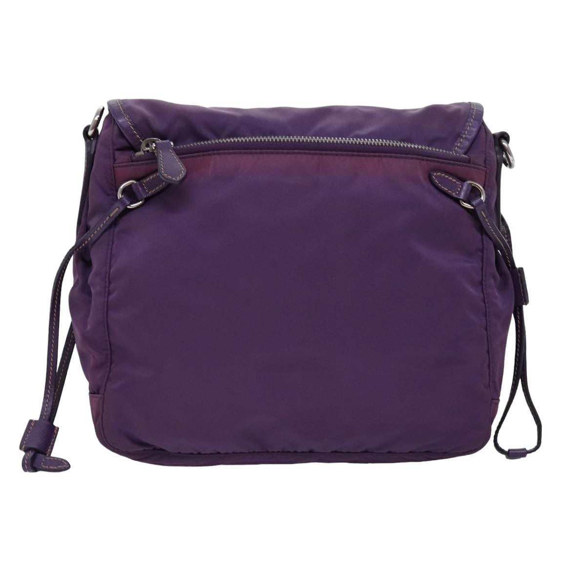 PRADA Shoulder Bag Nylon Purple yk12728
