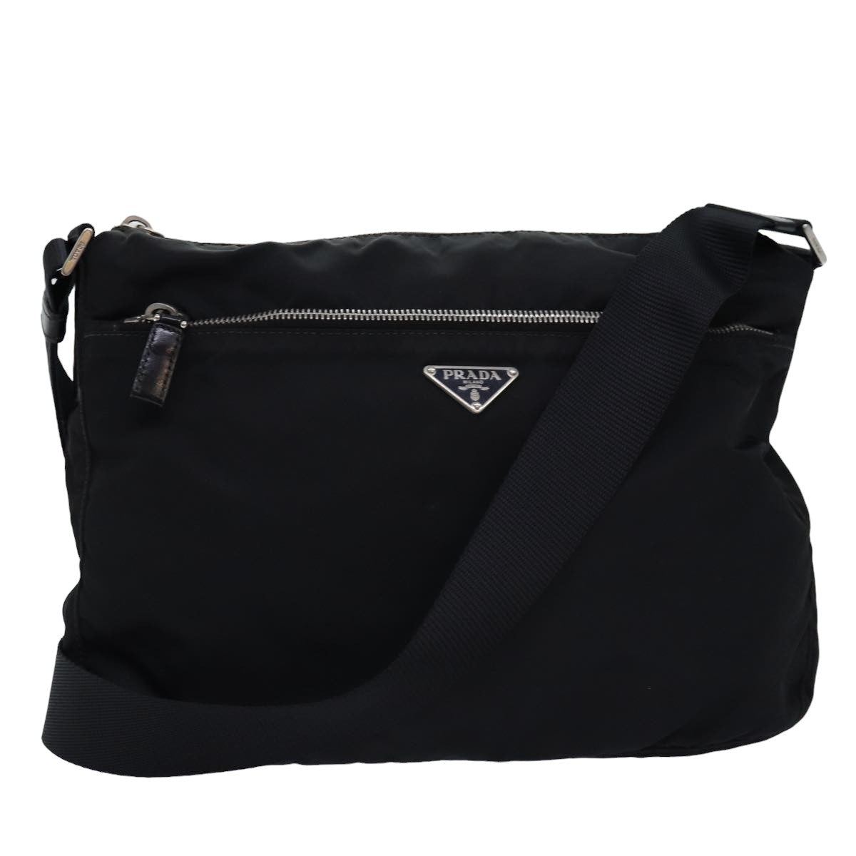 PRADA Shoulder Bag Nylon Black yk12729
