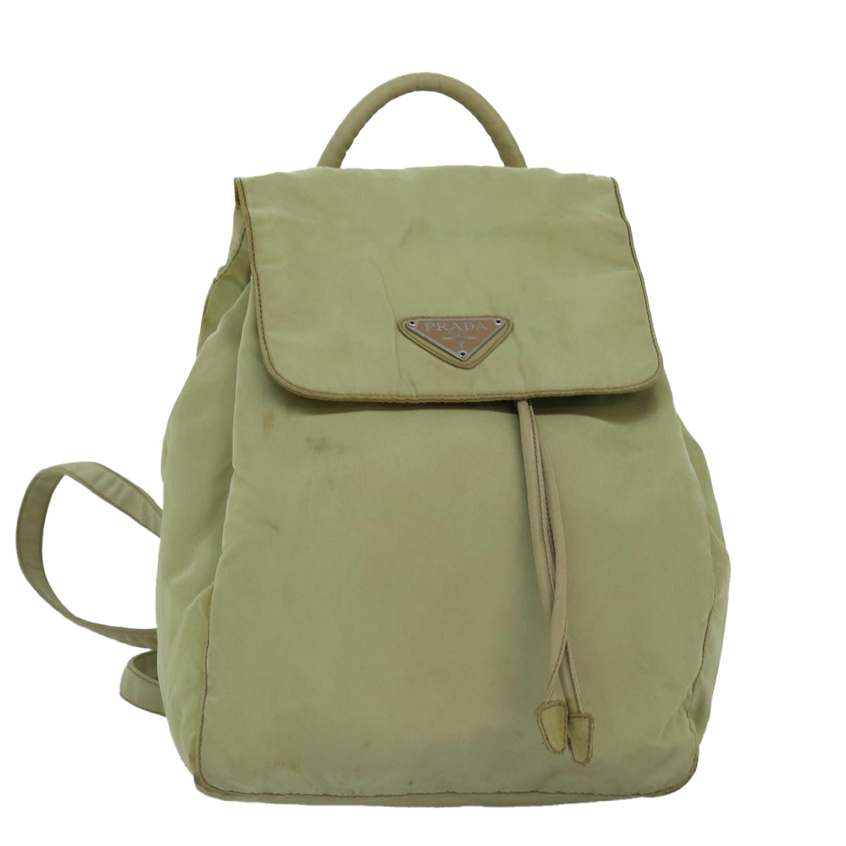 PRADA Backpack Nylon Beige yk12997