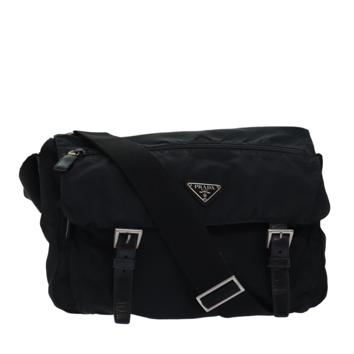 PRADA Shoulder Bag Nylon Black yk13119