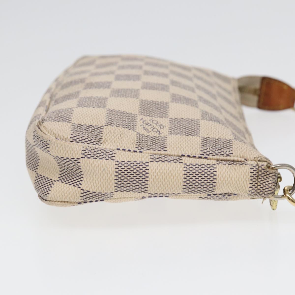 LOUIS VUITTON Damier Azur Pochette Accessoires Pouch N51986 LV yk13802