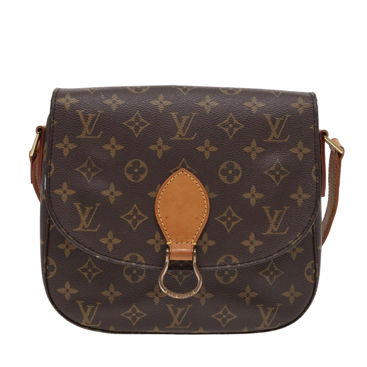 LOUIS VUITTON Monogram Saint Cloud GM Shoulder Bag M51242 LV yk13842