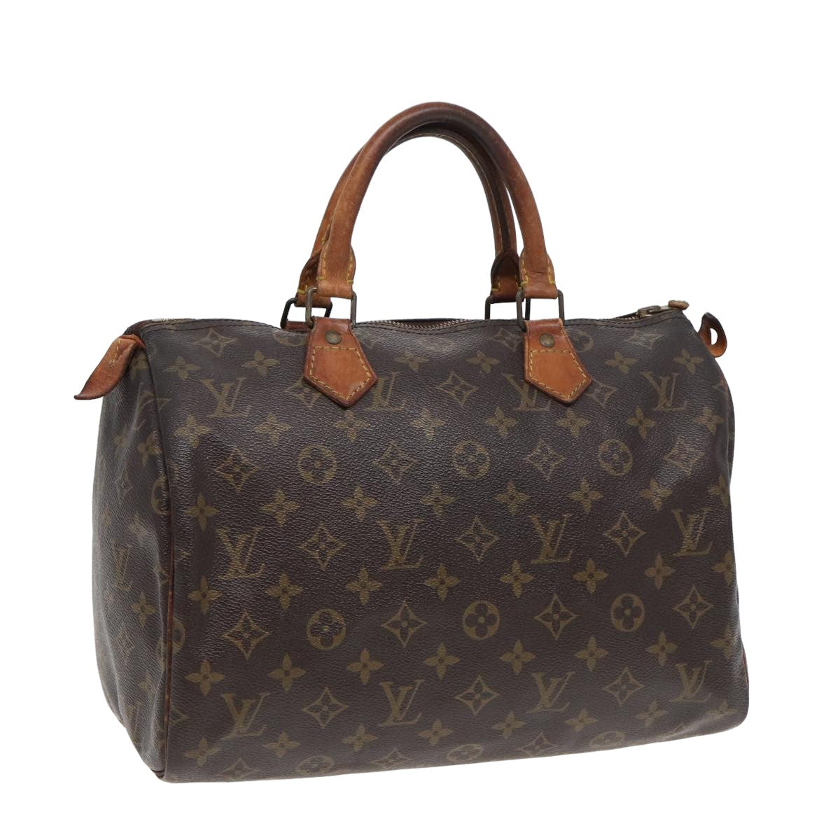 LOUIS VUITTON Monogram Speedy 30 Hand Bag M41526 LV yk13855
