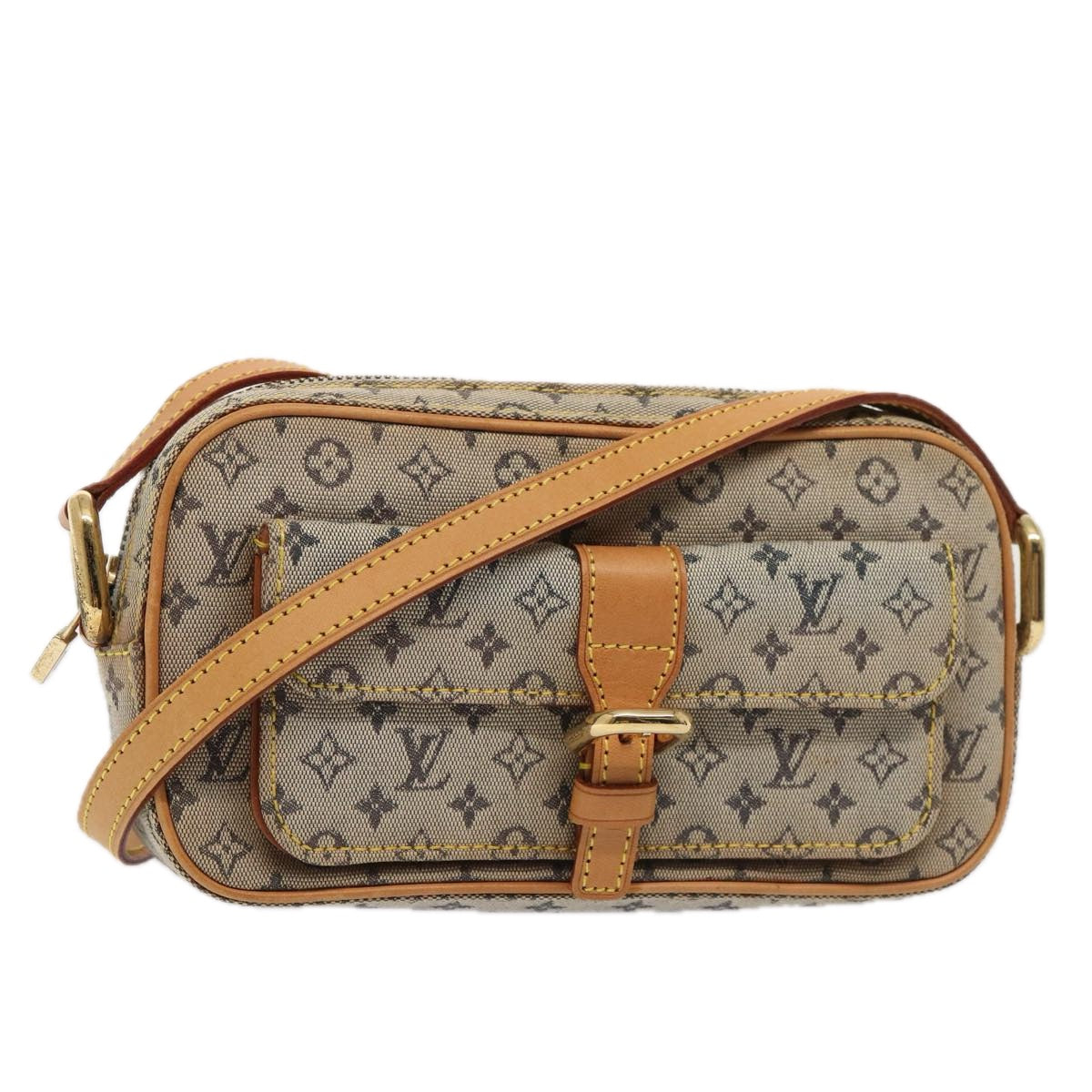 LOUIS VUITTON Monogram Mini Juliet MM Shoulder Bag Blue M92004 LV yk13867
