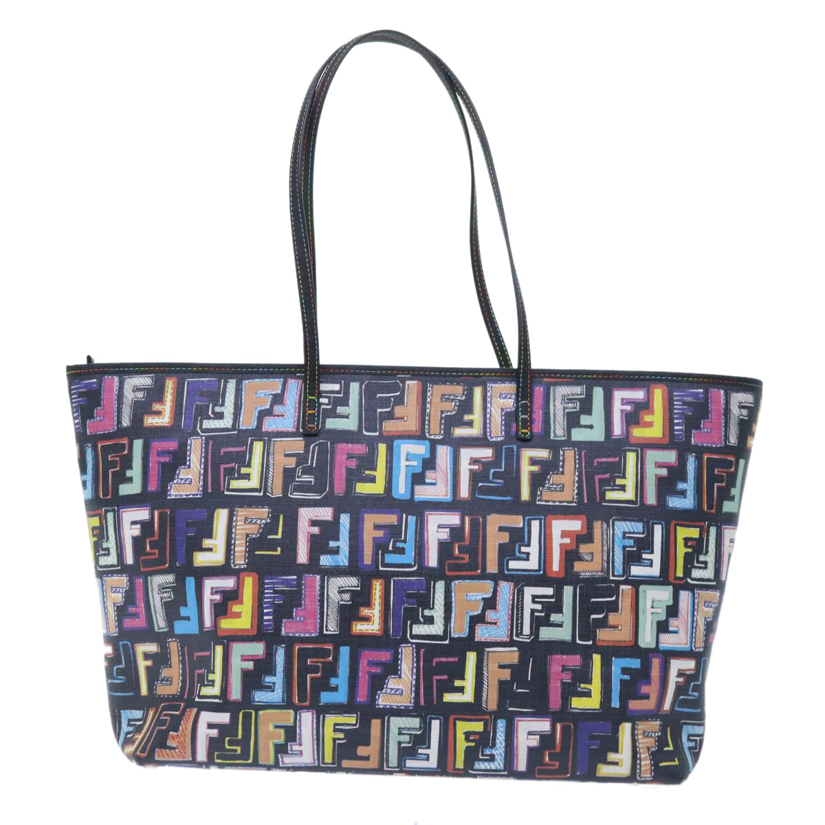 FENDI Zucca Canvas Tote Bag Multicolor 8BH185 yk8065