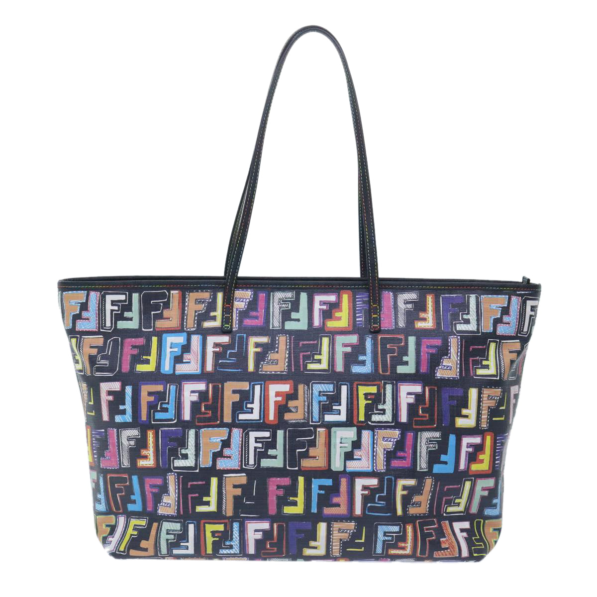FENDI Zucca Canvas Tote Bag Multicolor 8BH185 yk8065