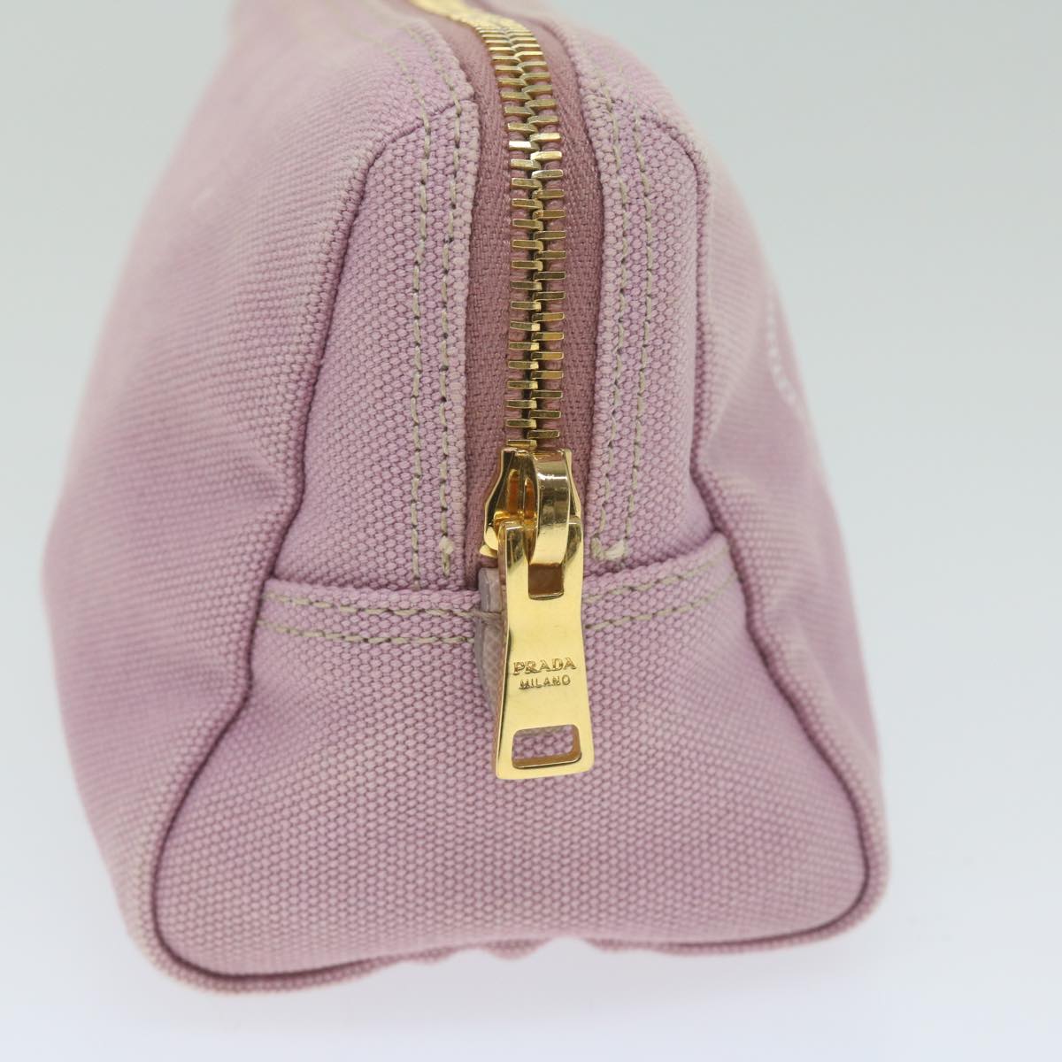 PRADA Pouch Canvas Pink yk9895