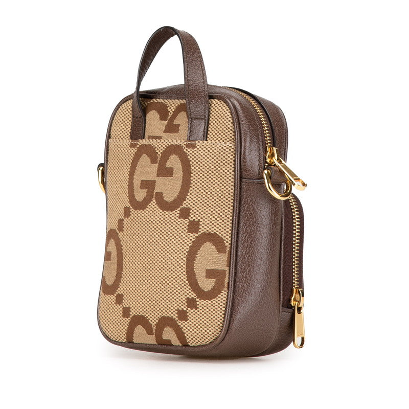 Gucci Jumbo GG Canvas Leather 2way Bag