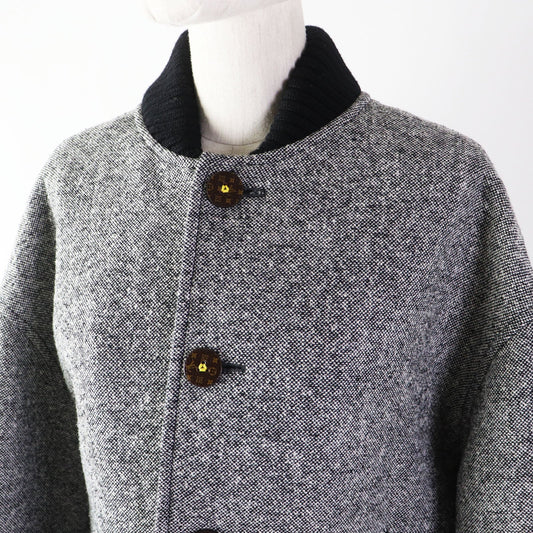 Louis Vuitton Tweed Varsity Jacket Wool Blouson Women
