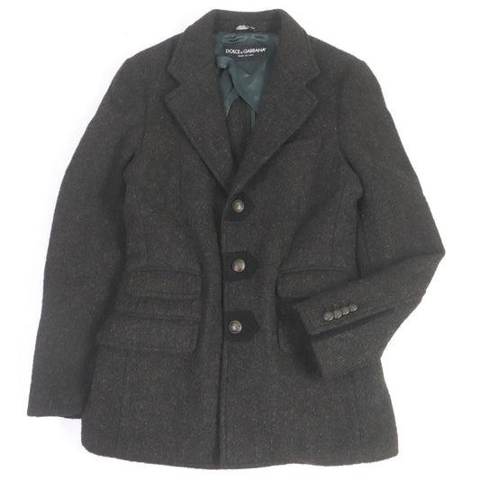 Dolce & Gabbana Alpaca Nylon Chester Coat Brown 44