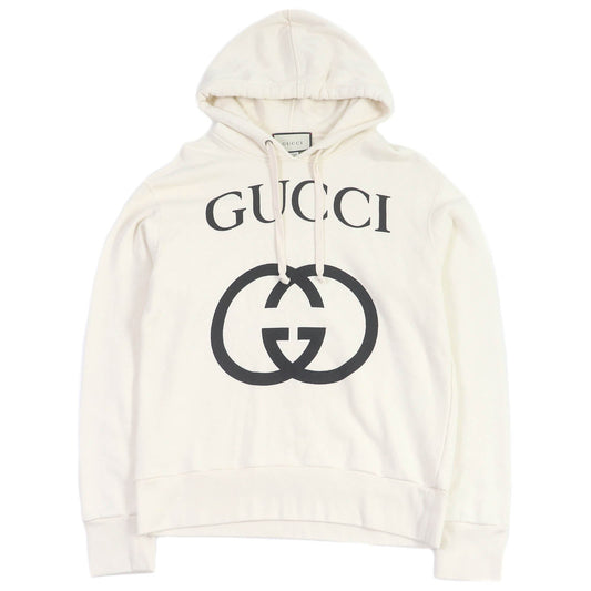 Gucci Interlocking G Logo Hoodie Ivory XS