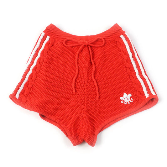 GUCCI adidas Trefoil Knit Shorts Orange M