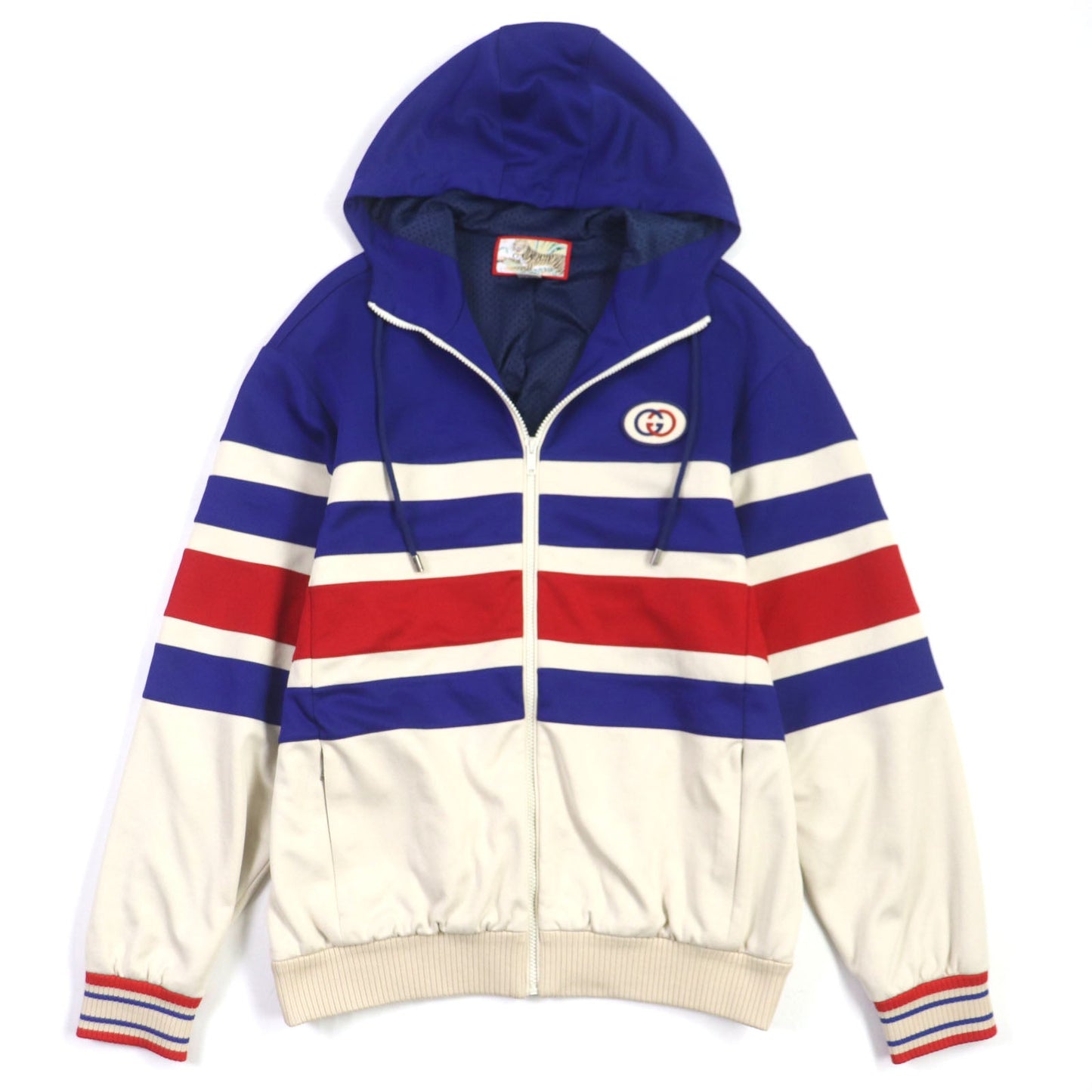 Gucci XS Embroidered Zip-Up Hoodie Jacket