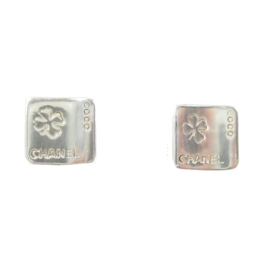 Chanel AG925 Clover Square Earrings