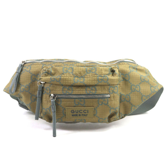 Gucci GG Ripstop Nylon Leather Belt Bag