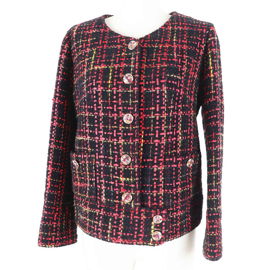 Chanel Tweed No Collar Jacket P73176