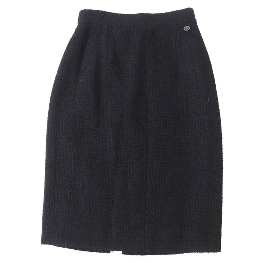 Chanel Wool Nylon Tweed Skirt with COCO Mark