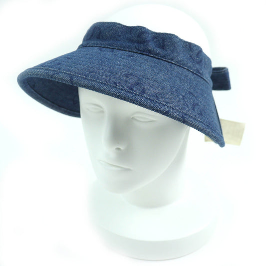 Chanel Vintage Cotton Denim Sun Visor