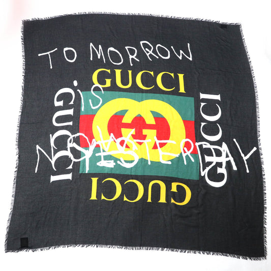 Gucci Coco Capitan Print Shawl Scarf