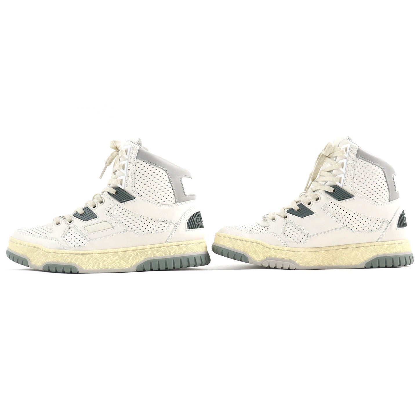 GUCCI Interlocking G Leather High Cut Sneakers
