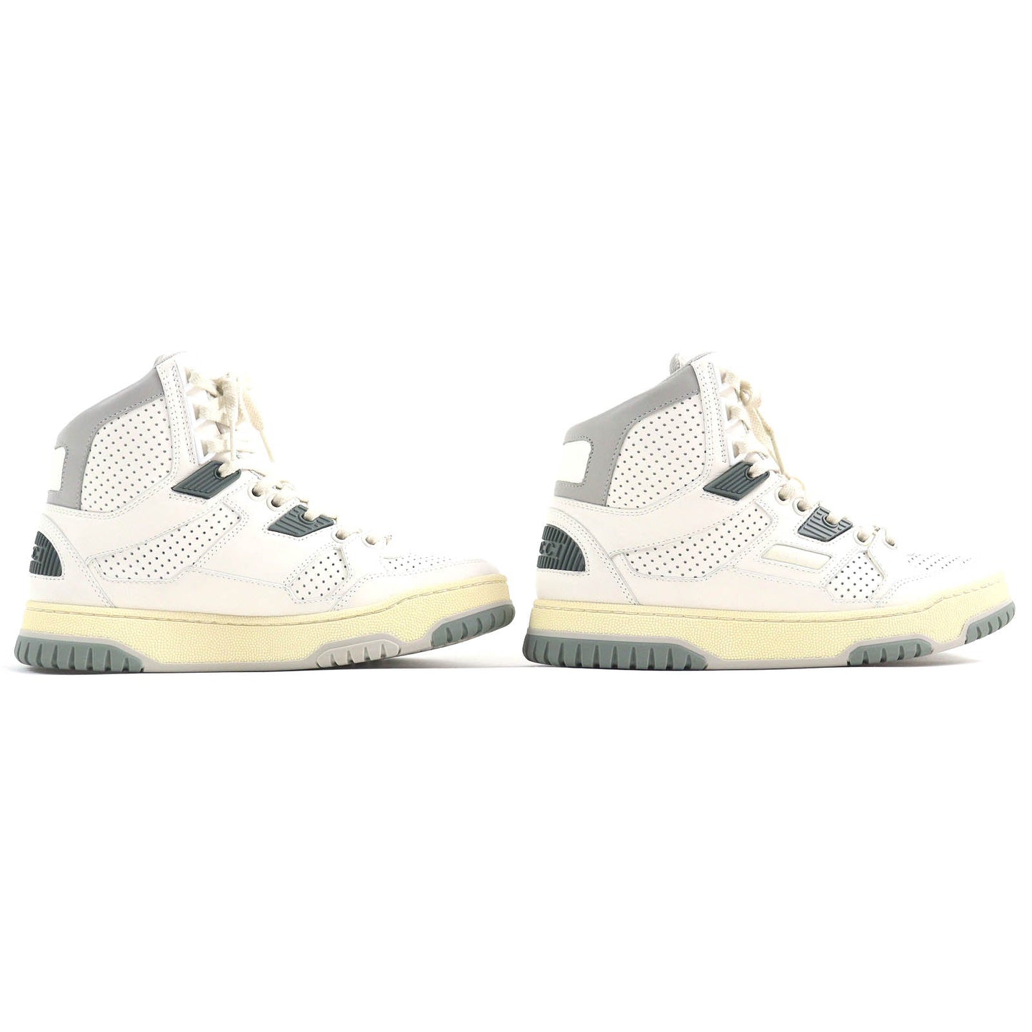 GUCCI Interlocking G Leather High Cut Sneakers