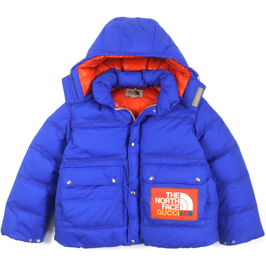 GUCCI x THE NORTH FACE Nylon Logo Hooded Down Jacket S