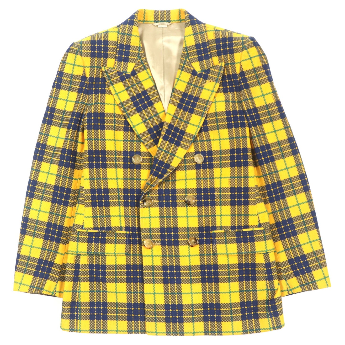 Gucci Double-Breasted Checked Corduroy Blazer