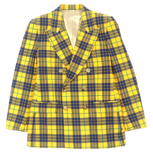 Gucci Double-Breasted Checked Corduroy Blazer
