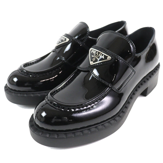 Prada Triangle logo Patent Leather Loafers