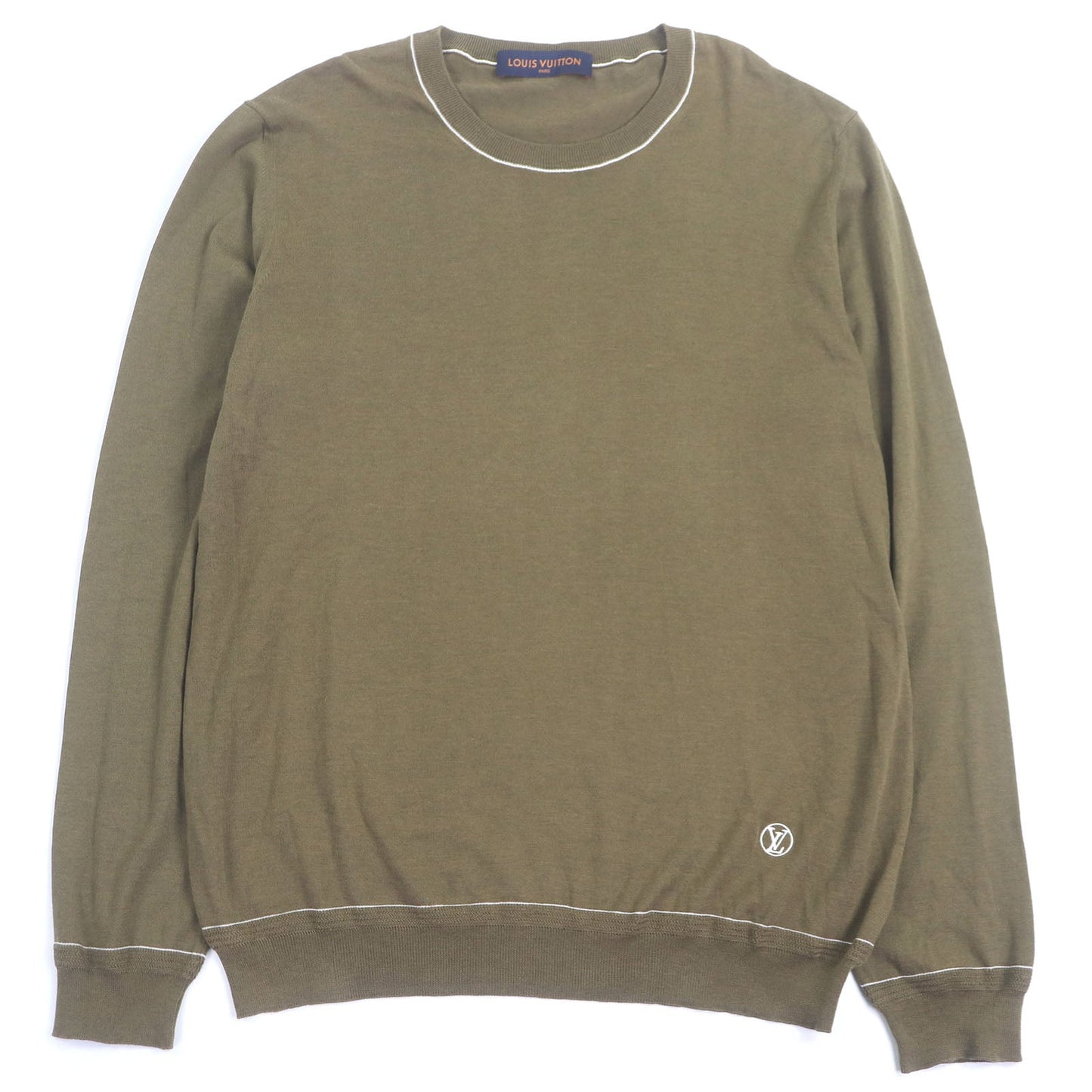 Louis Vuitton LV Circle Logo Embroidered Wool Sweater