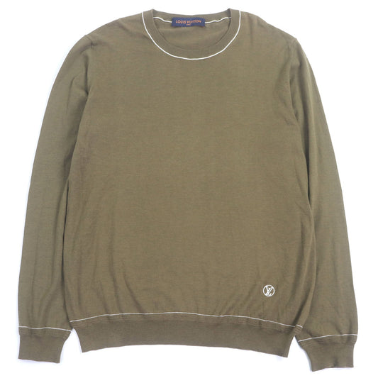 Louis Vuitton LV Circle Logo Embroidered Wool Sweater