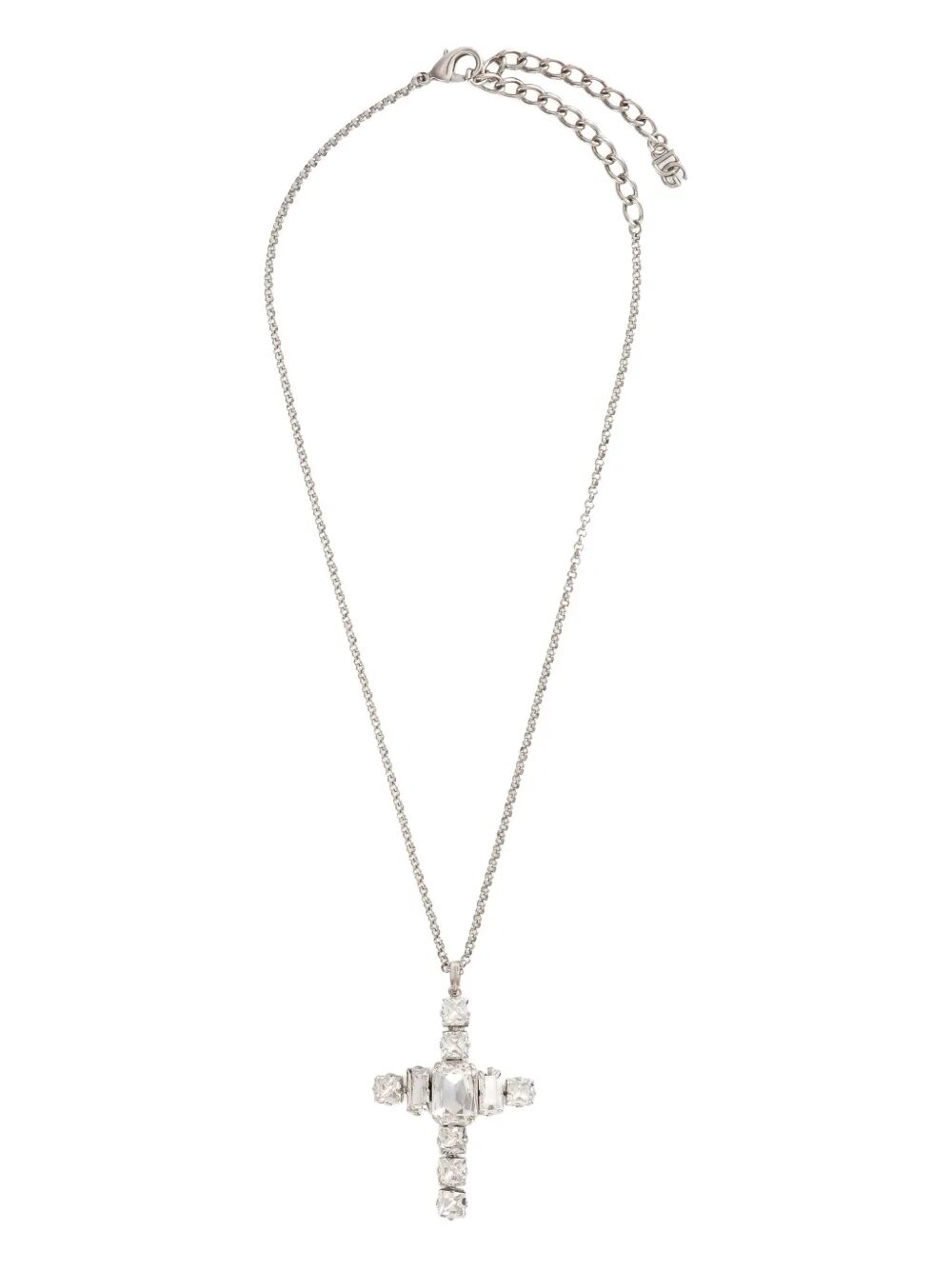 Dolce & Gabbana Women Cross Necklace With Rhinestones