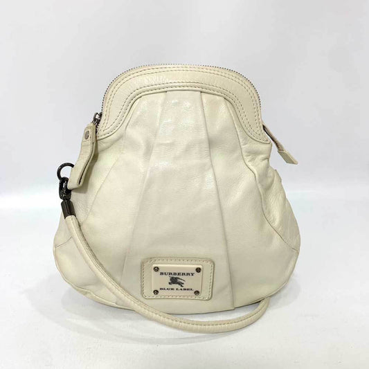 Burberry blue Label ivory  Leather Pochette Shoulder Bag ()