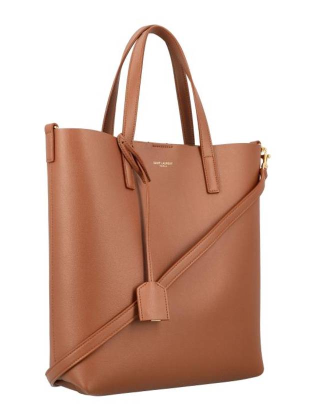 Saint Laurent Shopping Toy Supple Leather Tote Bag Brown