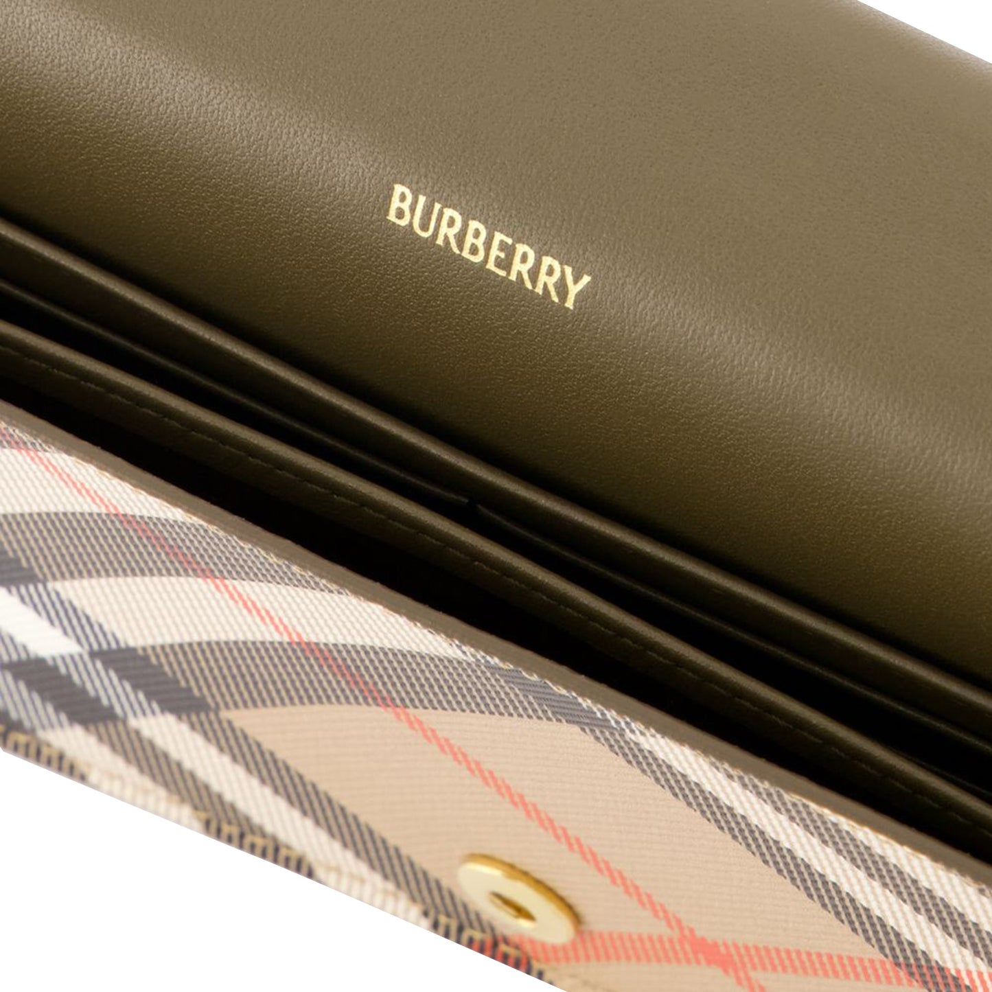 Bin Wallet On Chain - Burberry - Synthetic Leather - Beige