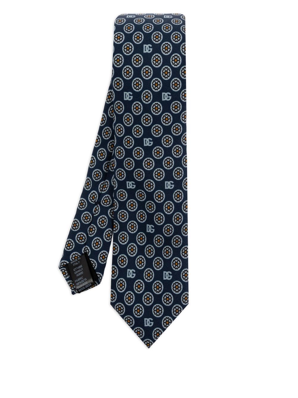 Dolce & Gabbana Men Floral-Jacquard Silk Tie