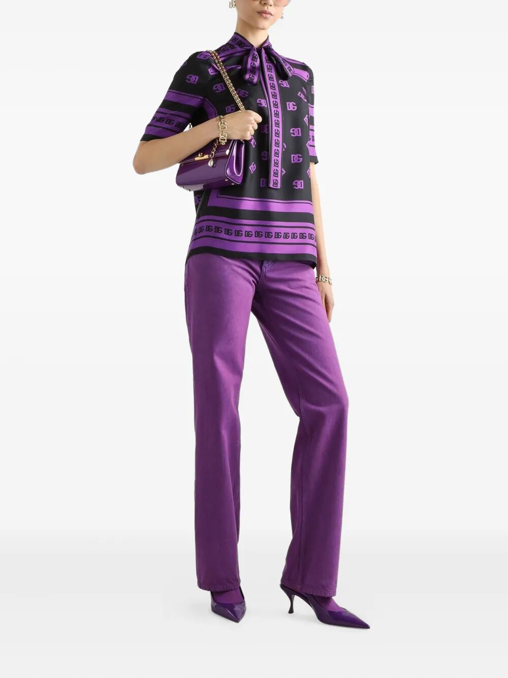 Dolce & Gabbana Women Five-Pocket Straight Leg Jeans