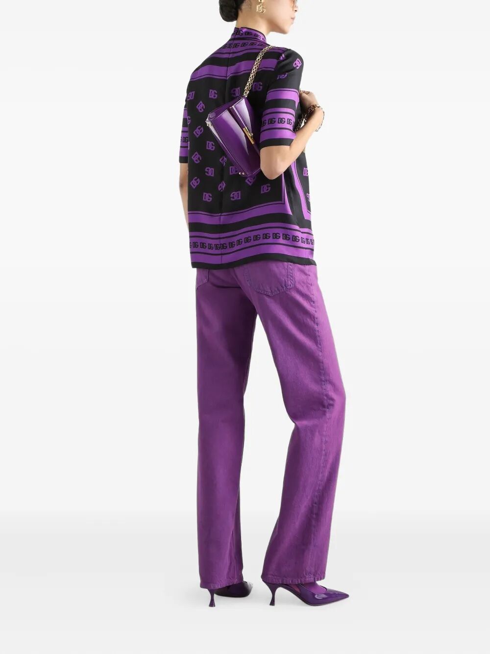 Dolce & Gabbana Women Five-Pocket Straight Leg Jeans