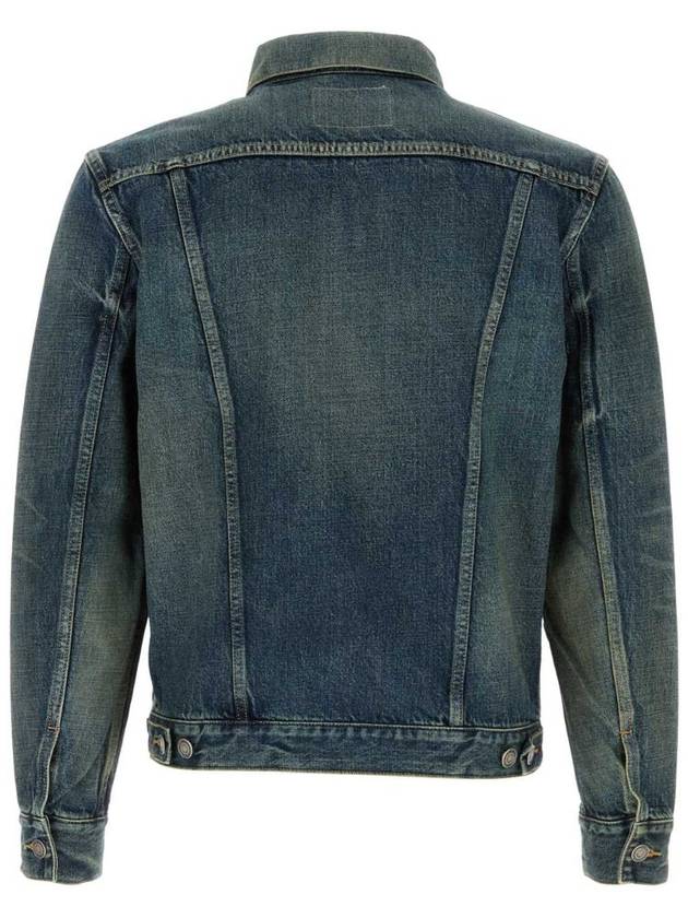 Saint Laurent Pocket Denim Jacket Blue